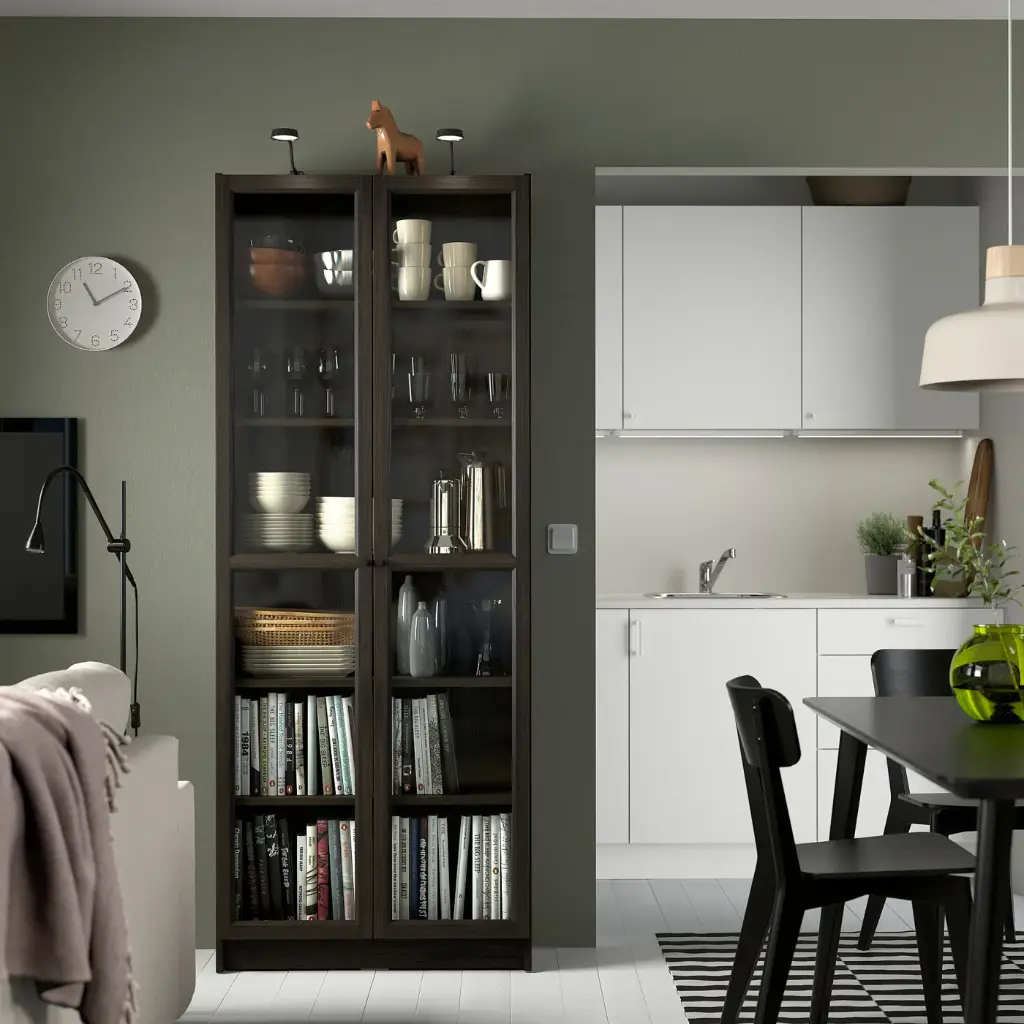billy-oxberg-bookcase-with-glass-doors-dark-brown-oak-effect__1104578_pe867744_s5.webp