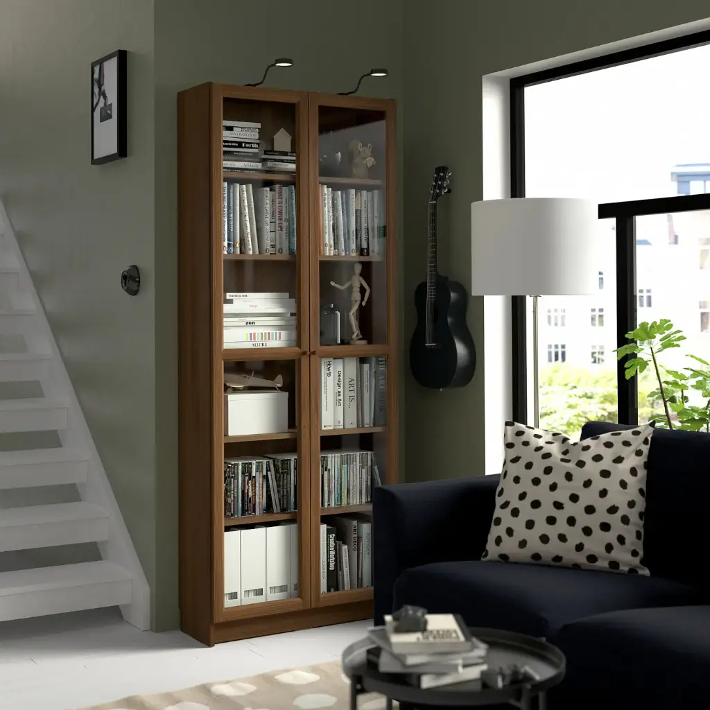 billy-oxberg-bookcase-with-glass-doors-brown-walnut-effect__1104584_pe867750_s5.webp