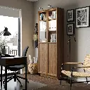billy-oxberg-bookcase-with-panel-glass-doors-brown-walnut-effect__1415029_pe975050_s5.webp