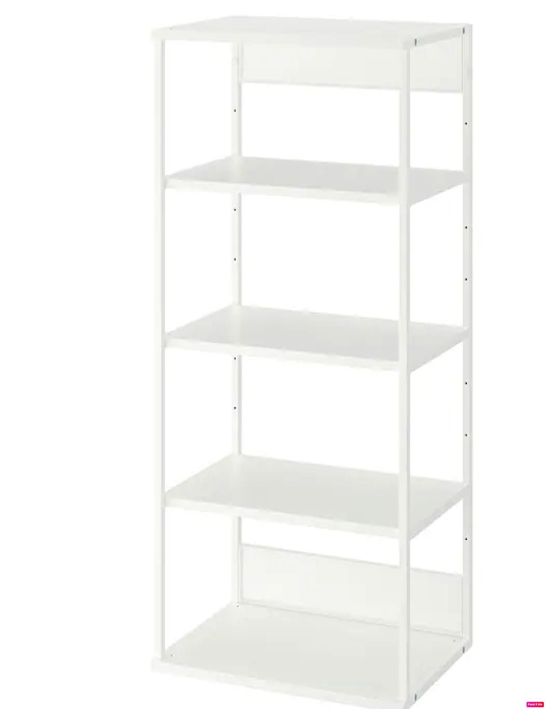 Platsa 60*40*120 цагаан төмөр тавиур 5тай