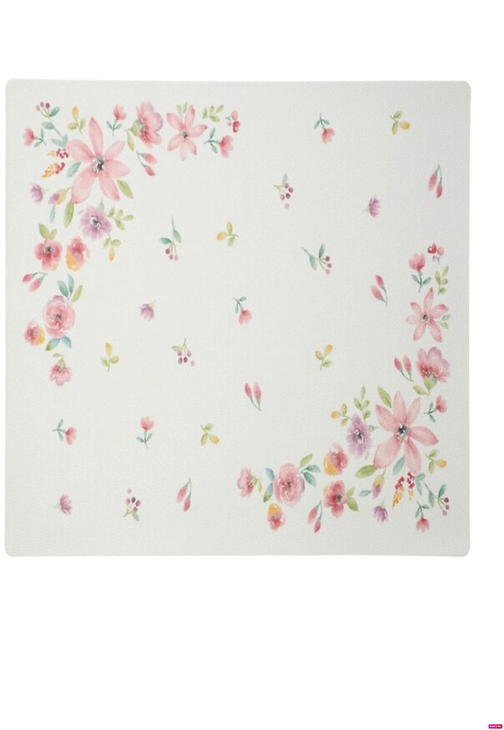 Nitori 32*42см цэцэгтэй цагаан скачер