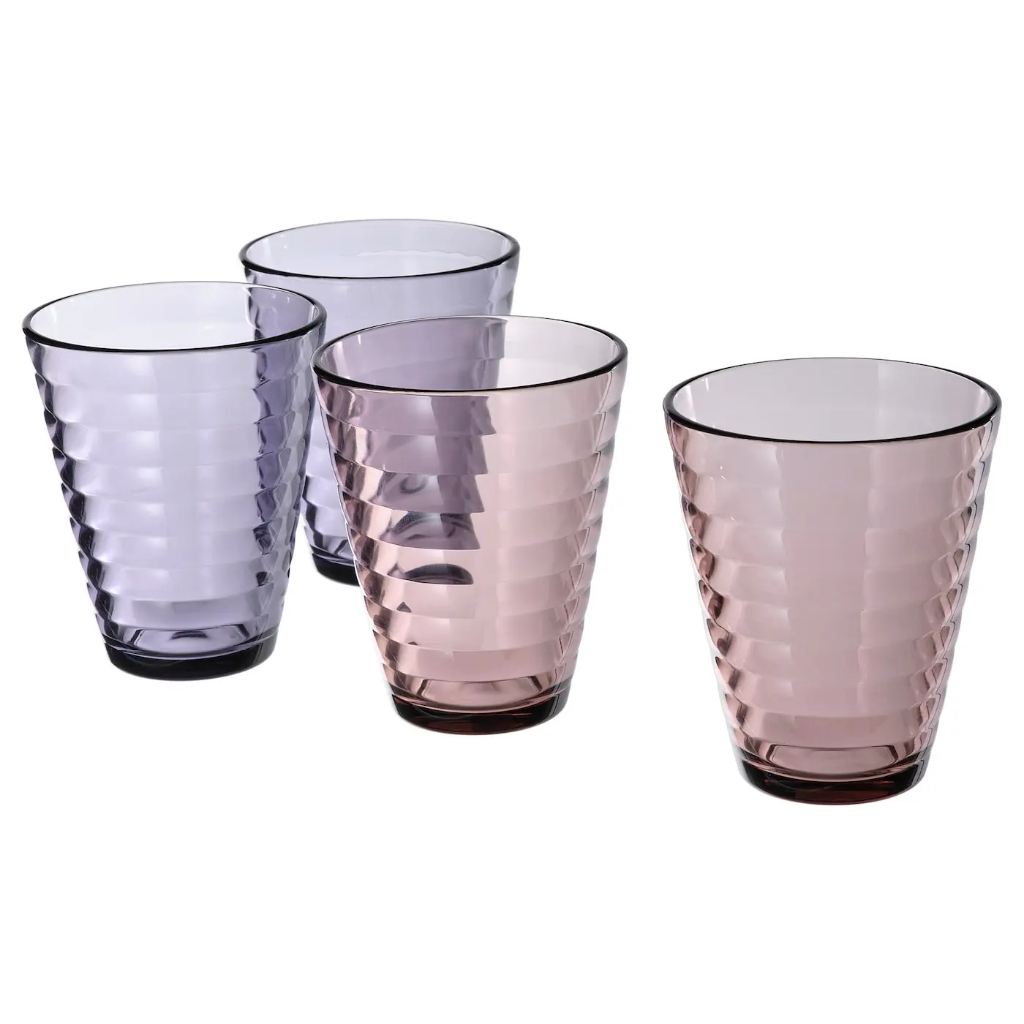 Glasmal 340гр 4тэй ягаан стакан