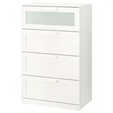 [303.554.19] Brimnes 4тэй 78*124см цагаан комод