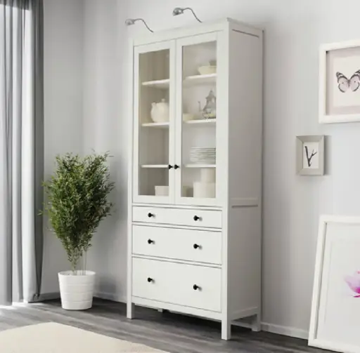 [303.528.83] Hemnes 90*198 Босоо шилэн хаалгатай