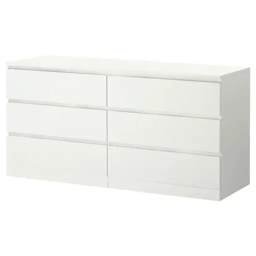 [703.546.44] Malm 160*78 6тай хэвтээ комод цагаан