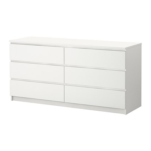 [703.546.44] Malm 160*78 6тай хэвтээ комод цагаан
