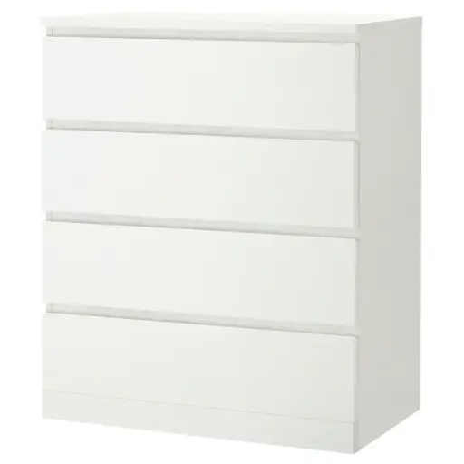 [203.546.46] Malm 80*100 4тэй комод цагаан