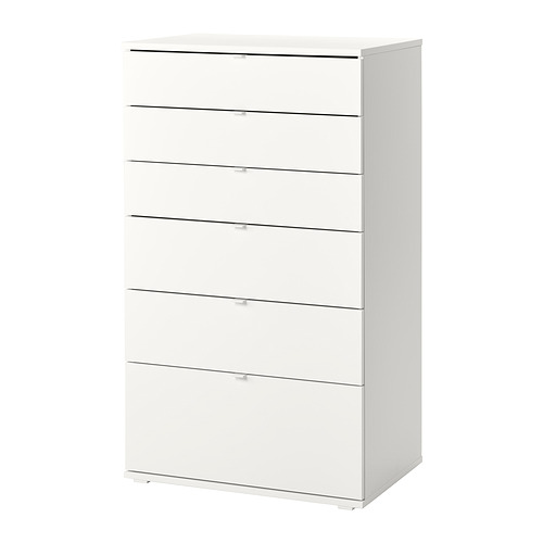 [104.832.48] Vihals 6тай  70*47*120 6тай босоо комод цагаан